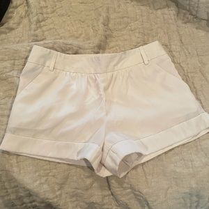 White Shorts Express Size 0